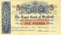 Royal Bank Of Scotland To 1967 5 Pounds,  1. 4.1955